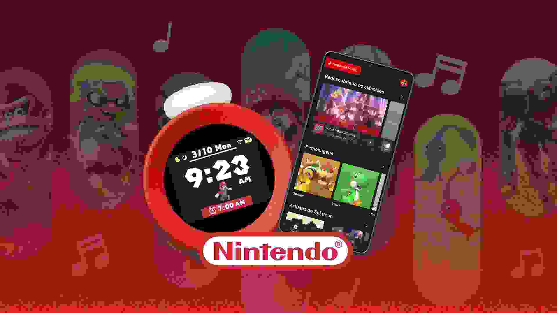 Imagem de fundo do produto Conheça o Nintendo Alarmo e o Nintendo Music!