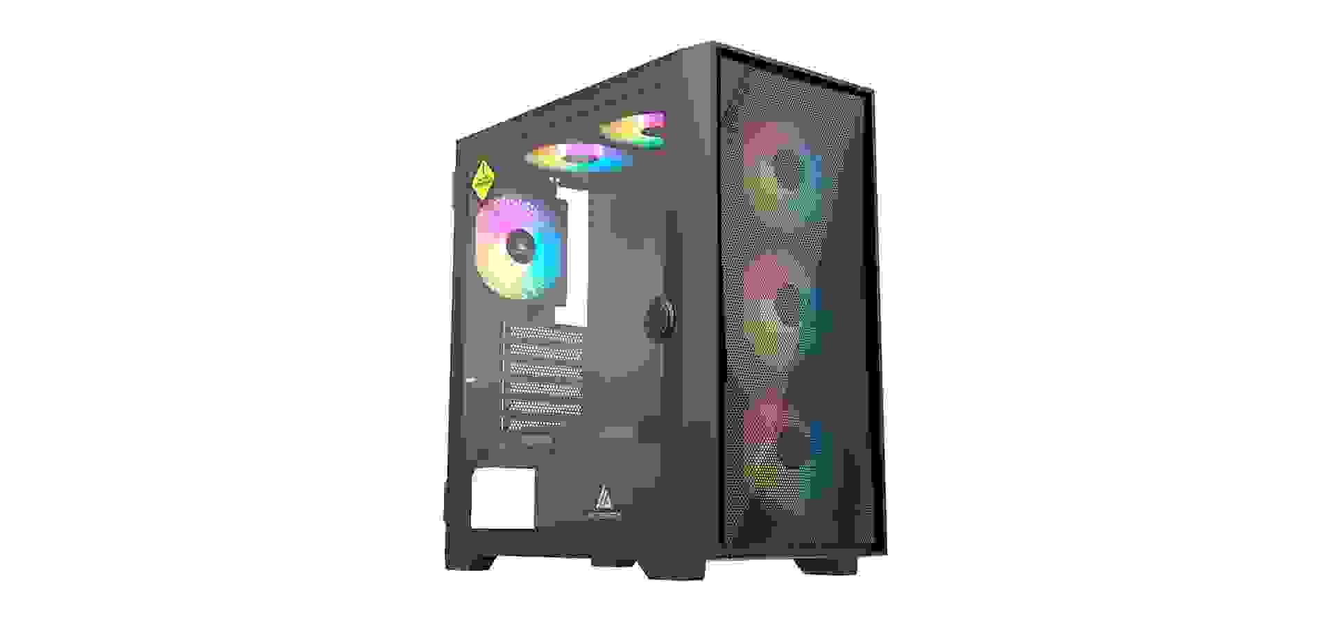 Imagem de fundo do produto Gabinete Gamer Acegeek Striker A411 Mesh, Mid-Tower, Lateral de Vidro, Preto, AG-STRIKER-A411-BK