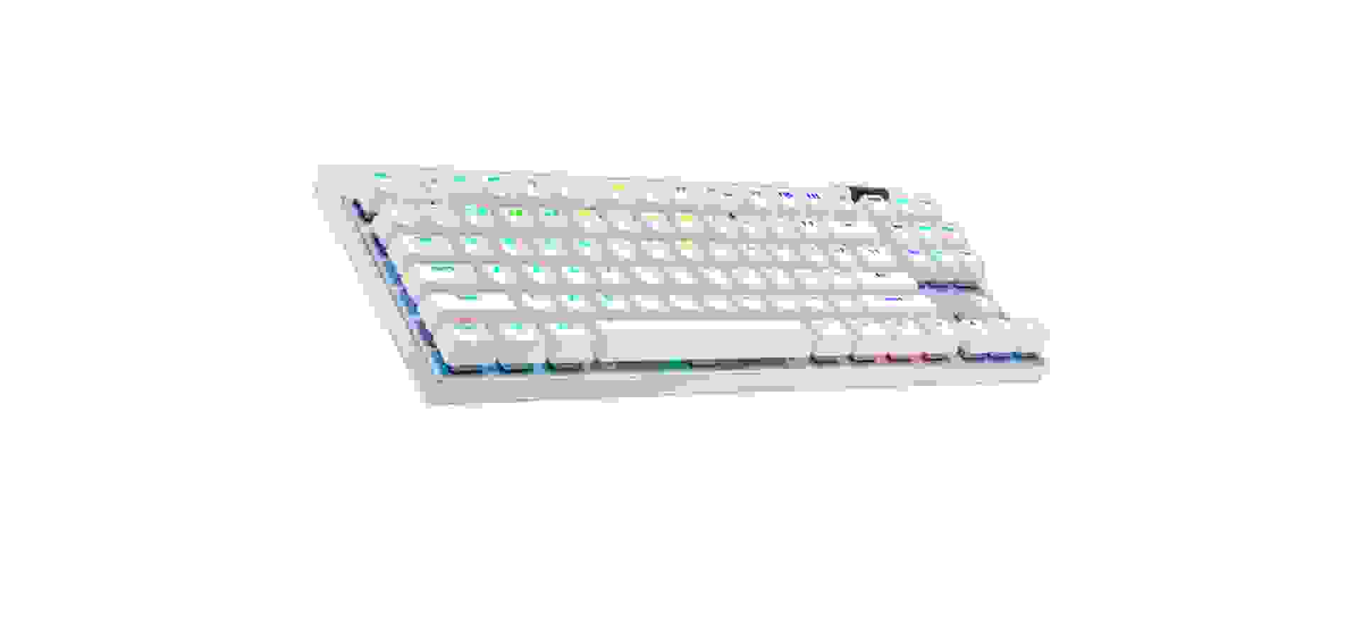 Imagem de fundo do produto Teclado Mecânico Gamer sem fio Logitech G Pro X TKL Lightspeed Switch Brown Tactile - Branco