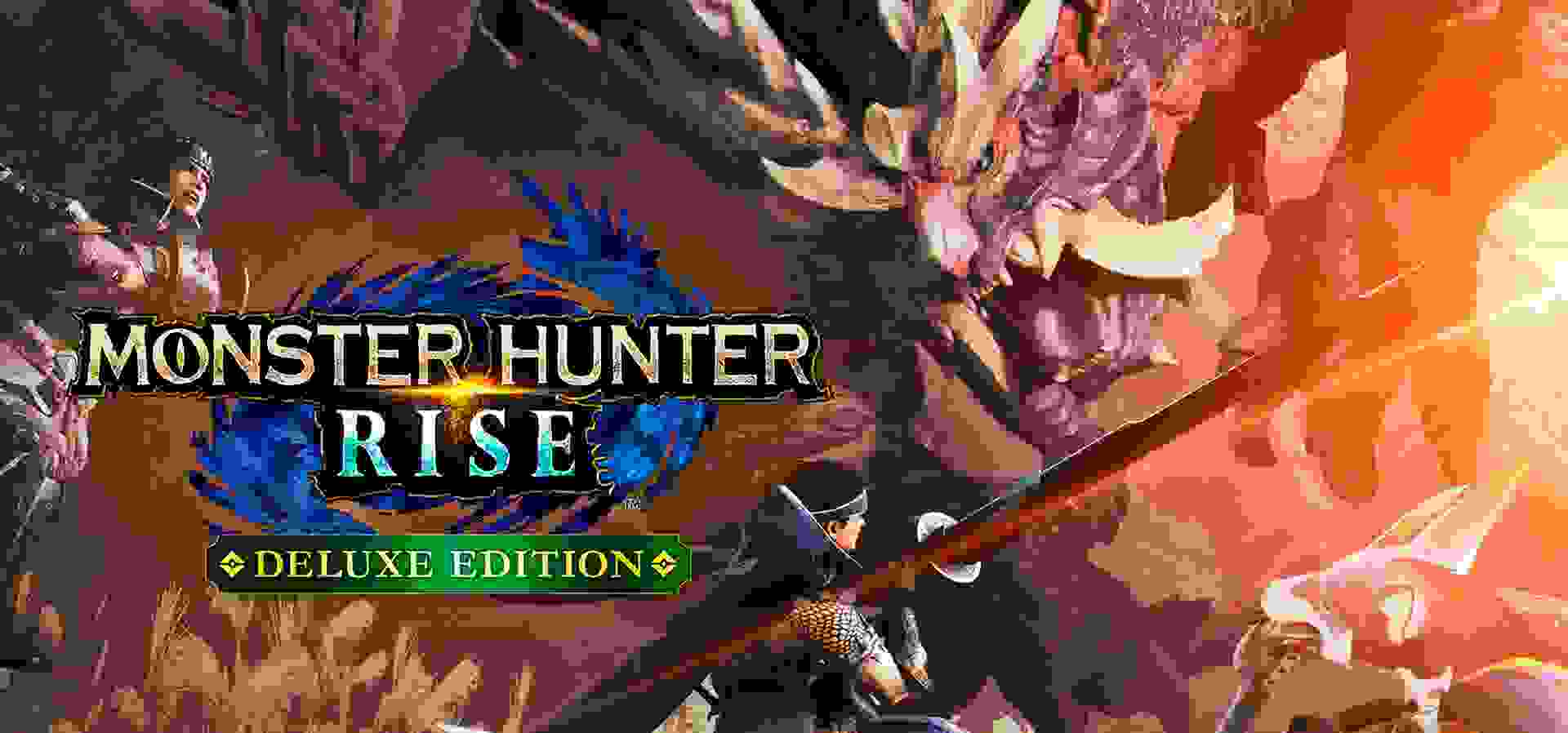 Imagem de fundo do produto Monster Hunter Rise - Deluxe Edition - Xbox e PC