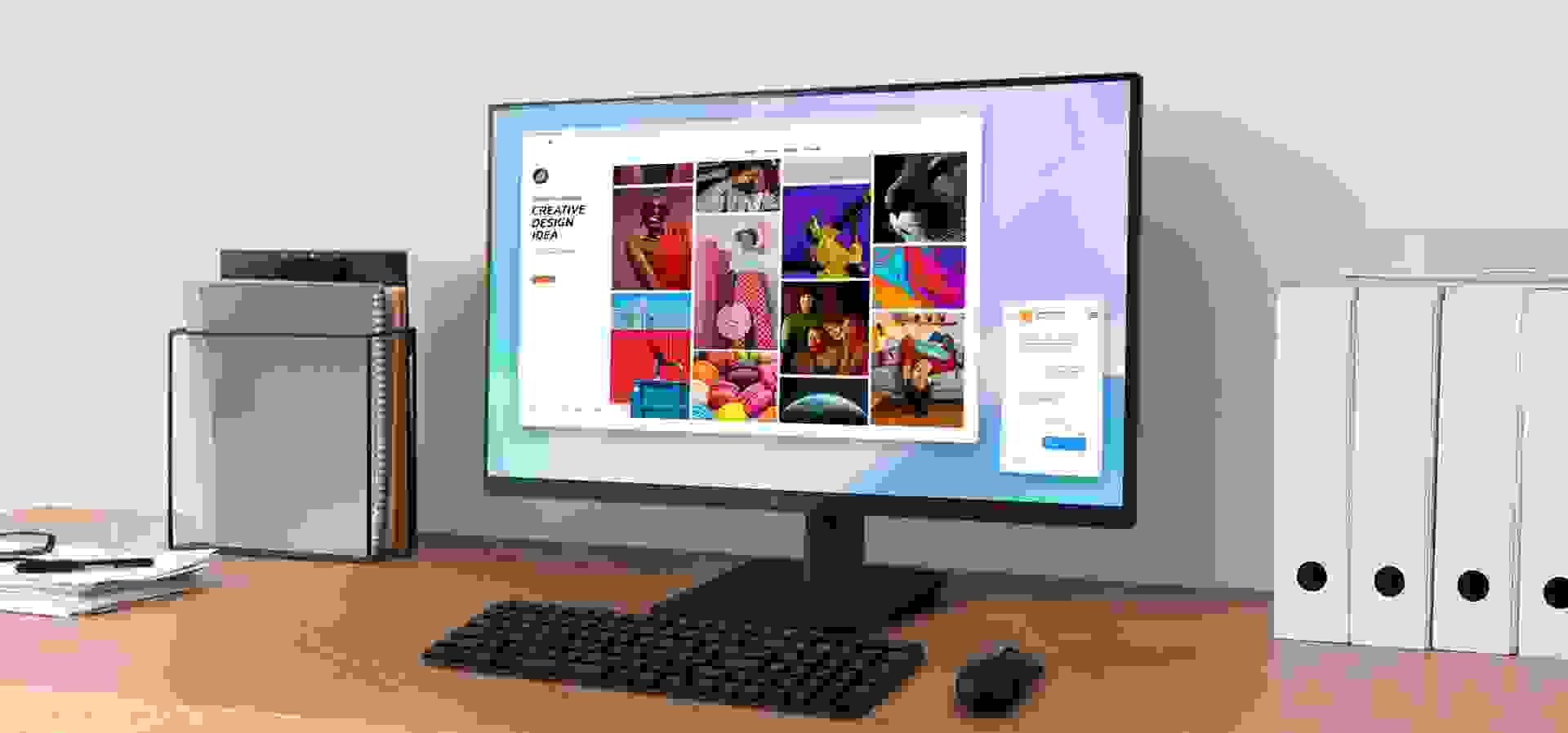 Imagem de fundo do produto Monitor PC Gamer LG 27” IPS, Full HD, 100Hz, HDMI - 27MS500-B