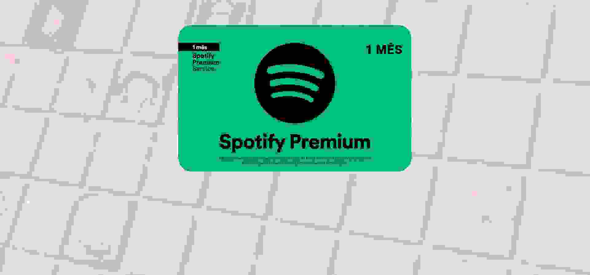 Imagem de fundo do produto Gift Card Spotify Premium - 1 Mês