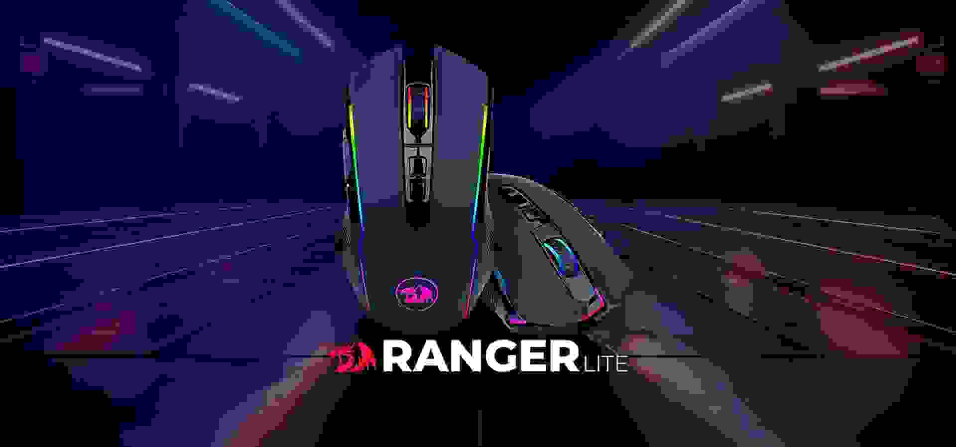 Imagem de fundo do produto Mouse Gamer sem fio Redragon Ranger Lite - M910-KS