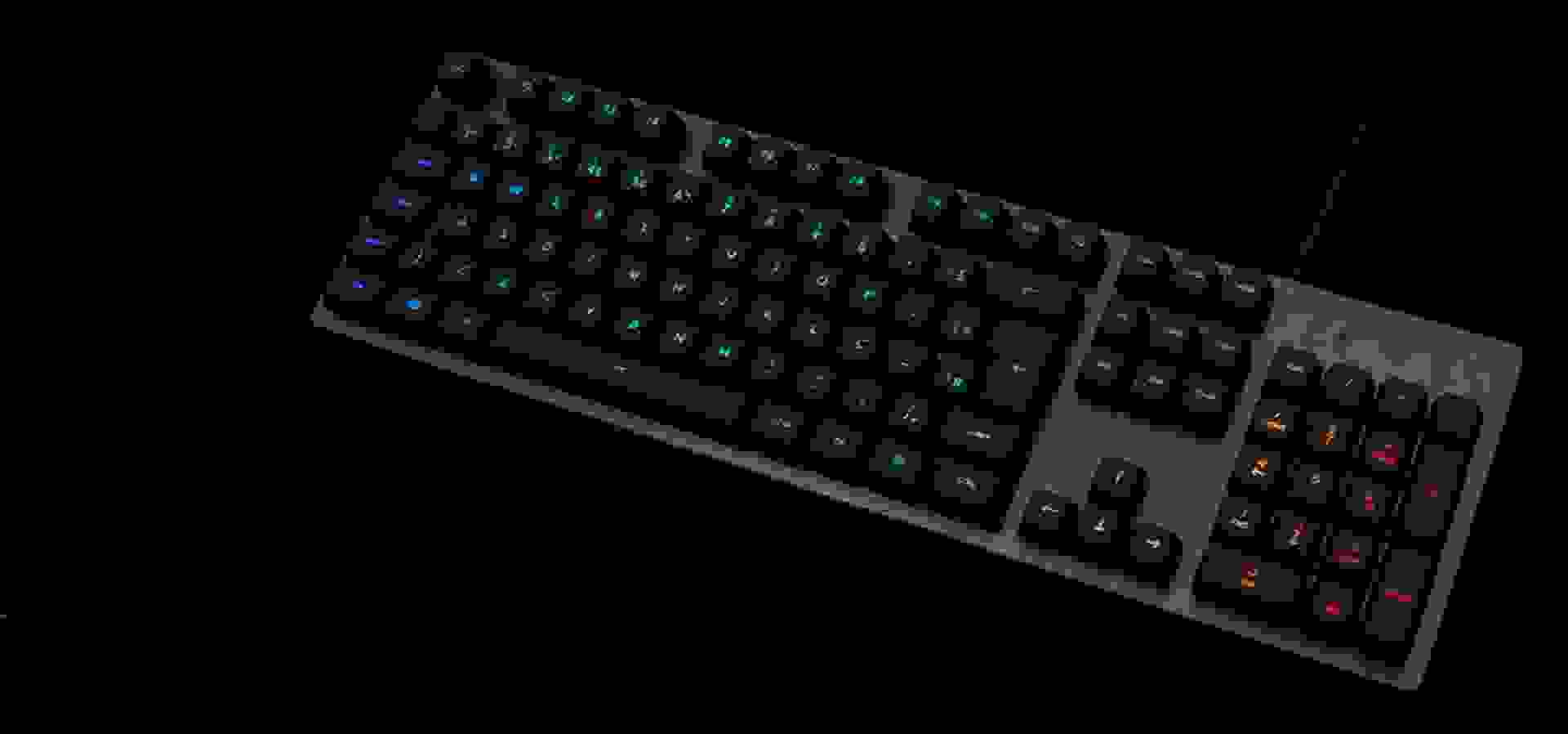 Imagem de fundo do produto Teclado Mecânico Gamer com fio Logitech G512 Carbon Switch Brown Tactile
