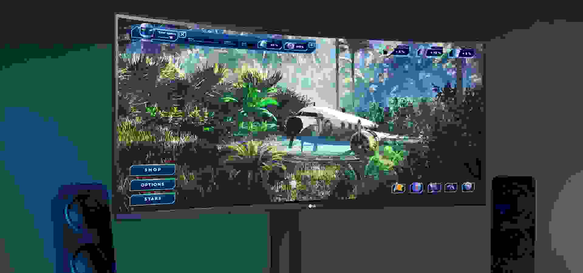 Imagem de fundo do produto Monitor Gamer LG UltraGear Curvo 34” WQHD UltraWide 3440x1440 160Hz 1ms (MBR) HDR10 AMD FreeSync HDMI 34GP63A-B
