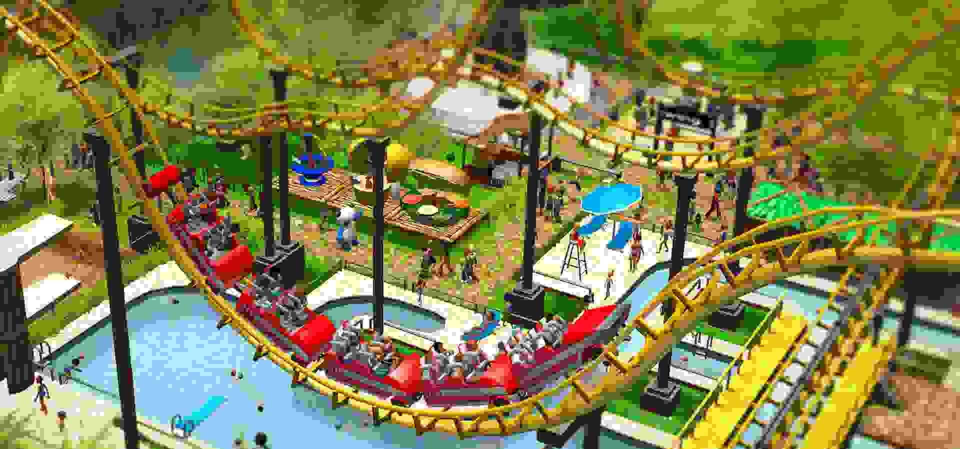 Imagem de fundo do produto RollerCoaster Tycoon 3 Complete Edition - Xbox One e Series X|S