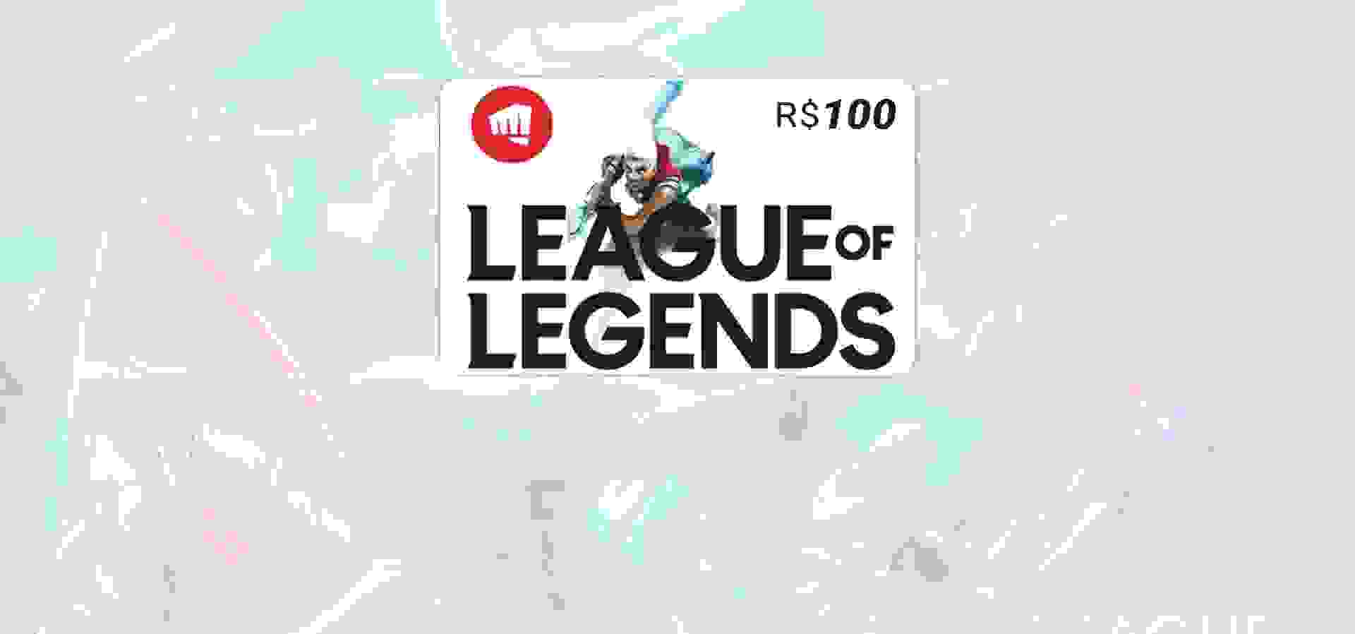 Imagem de fundo do produto Gift Card Riot League of Legends - 100 Reais