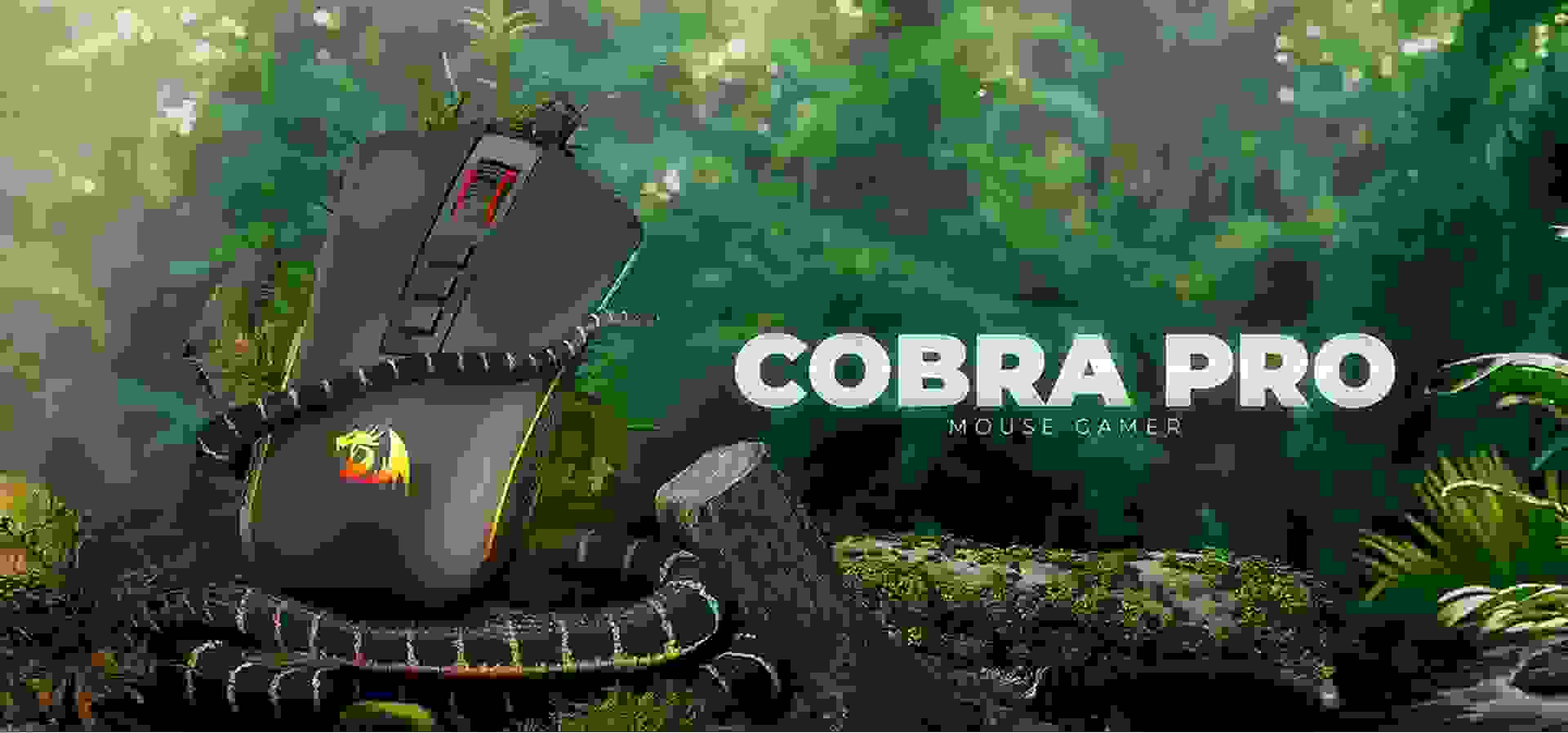 Imagem de fundo do produto Mouse Gamer sem fio Redragon Cobra Pro - M711-PRO