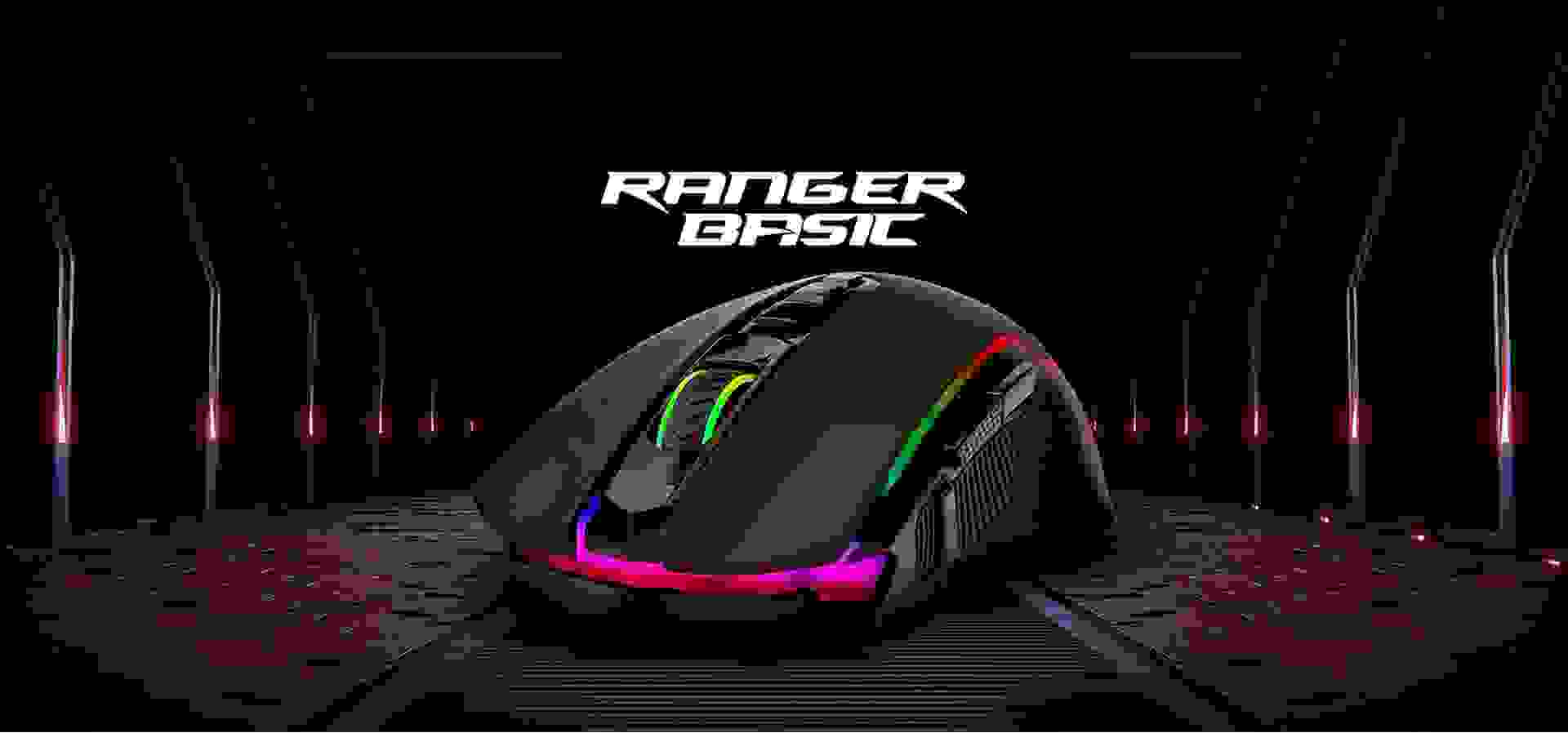 Imagem de fundo do produto Mouse Gamer com fio Redragon Ranger Basic - M910-K