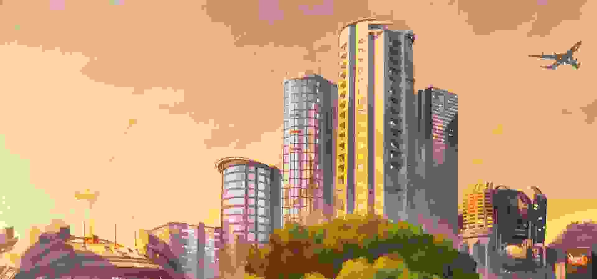 Imagem de fundo do produto Cities: Skylines - Ultimate Content Bundle (2020) DLC - PS4