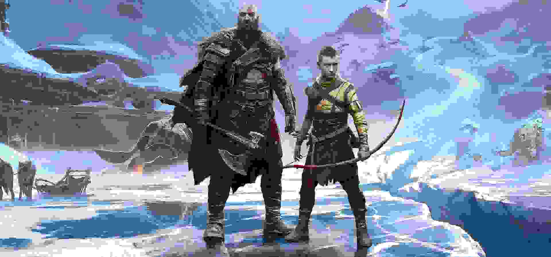 Imagem de fundo do produto God of War Ragnarök Edição de Lançamento PS5 - Físico