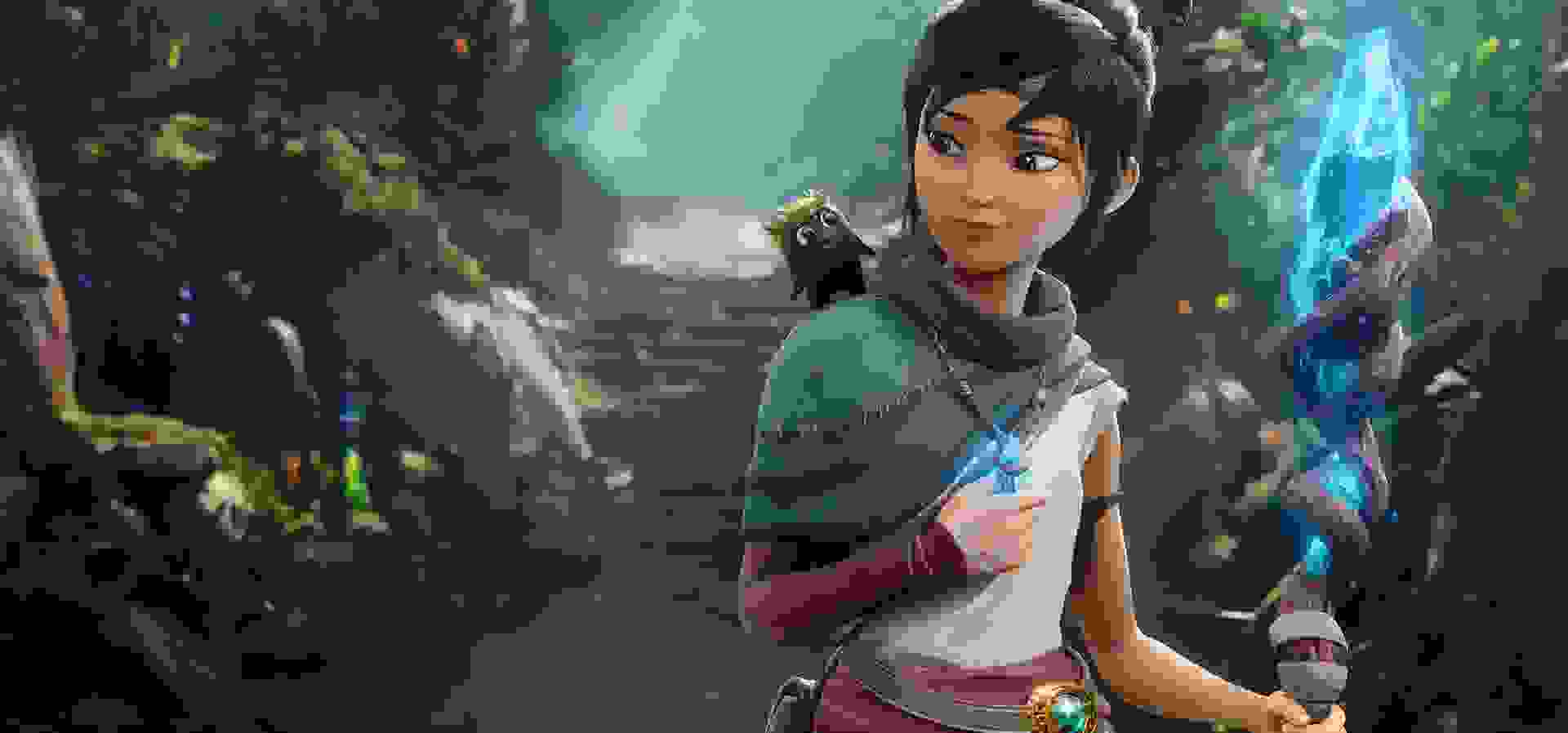 Imagem de fundo do produto Kena: Bridge of Spirits - Deluxe Edition PS4 - Físico