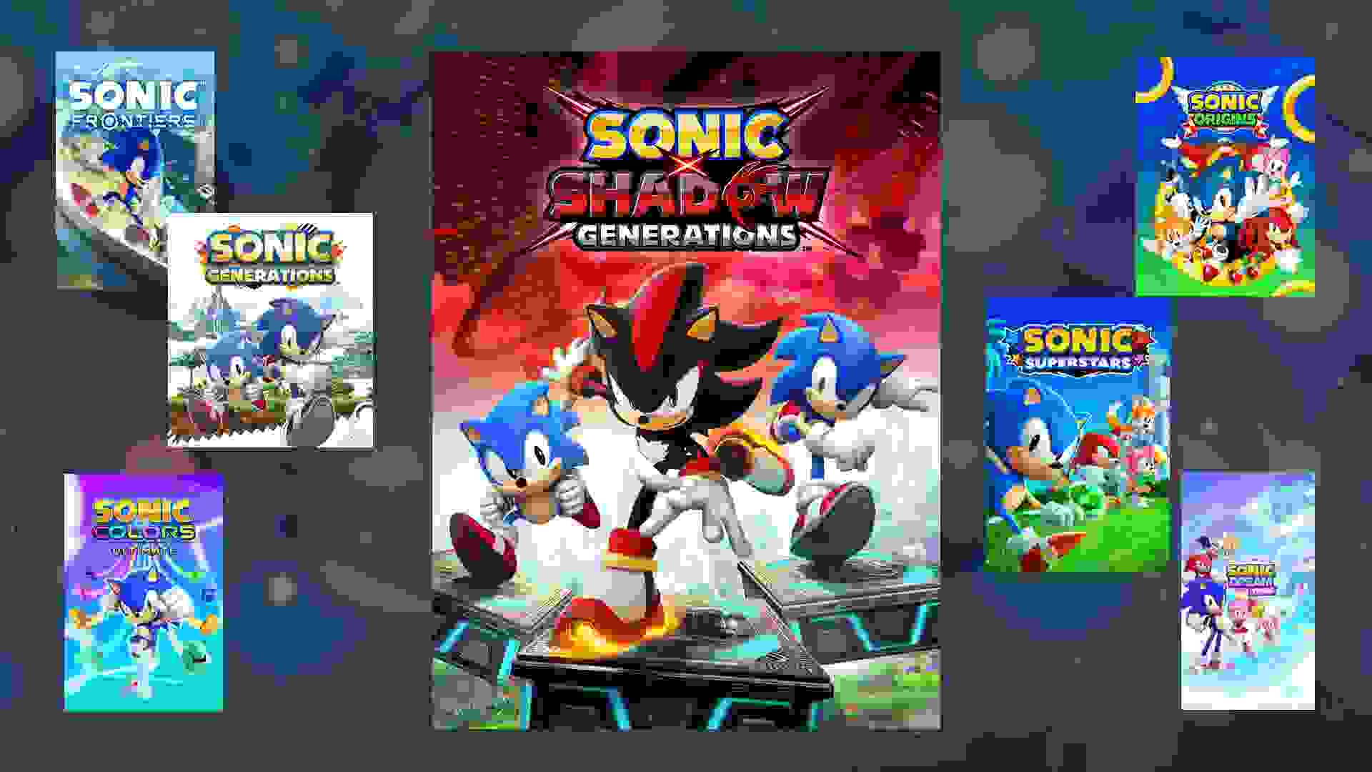 Imagem de fundo do produto Sonic X Shadow Generations: A trajetória da franquia no 3D!