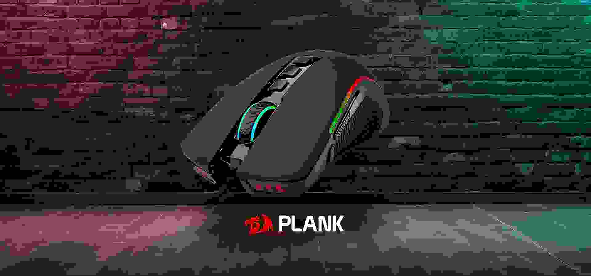 Imagem de fundo do produto Mouse Gamer com fio Redragon Plank - M812-RGB