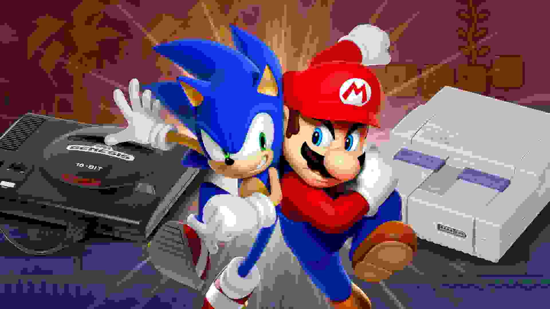 Imagem de fundo do produto Sega VS Nintendo: O Nascimento da Console Wars