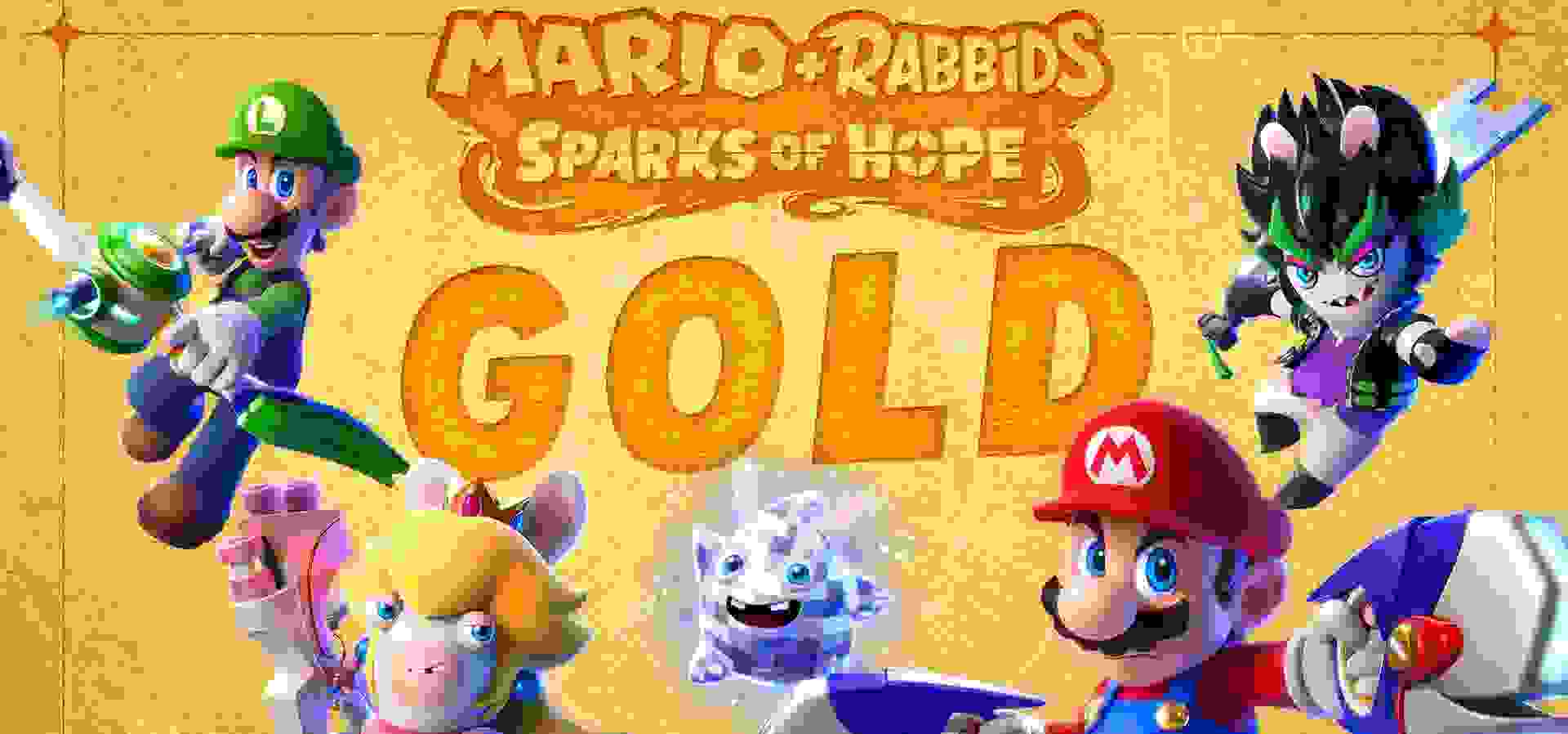 Imagem de fundo do produto Mario + Rabbids® Sparks of Hope Edição Gold - Switch