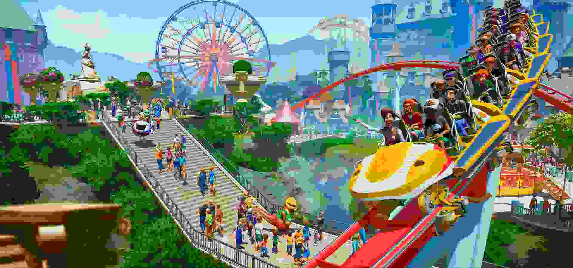 Imagem de fundo do produto Planet Coaster Edição Deluxe - PS4 & PS5