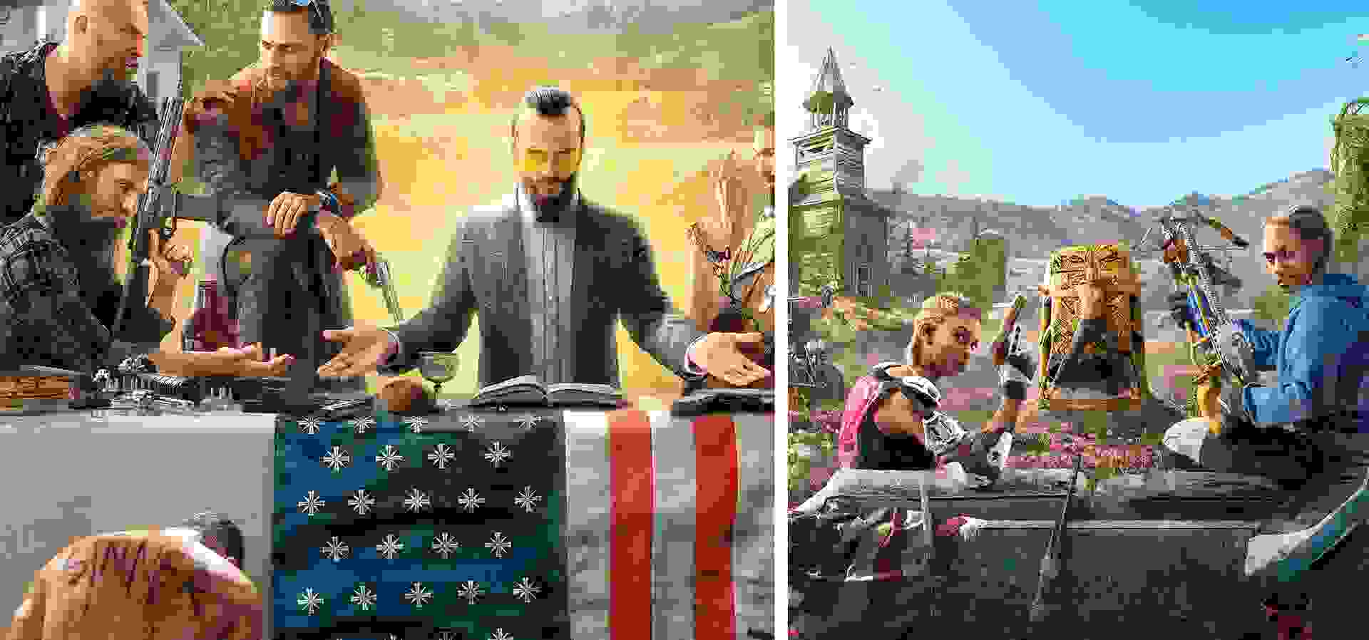 Imagem de fundo do produto Far Cry 5 e New Dawn Complete Edition - PS4