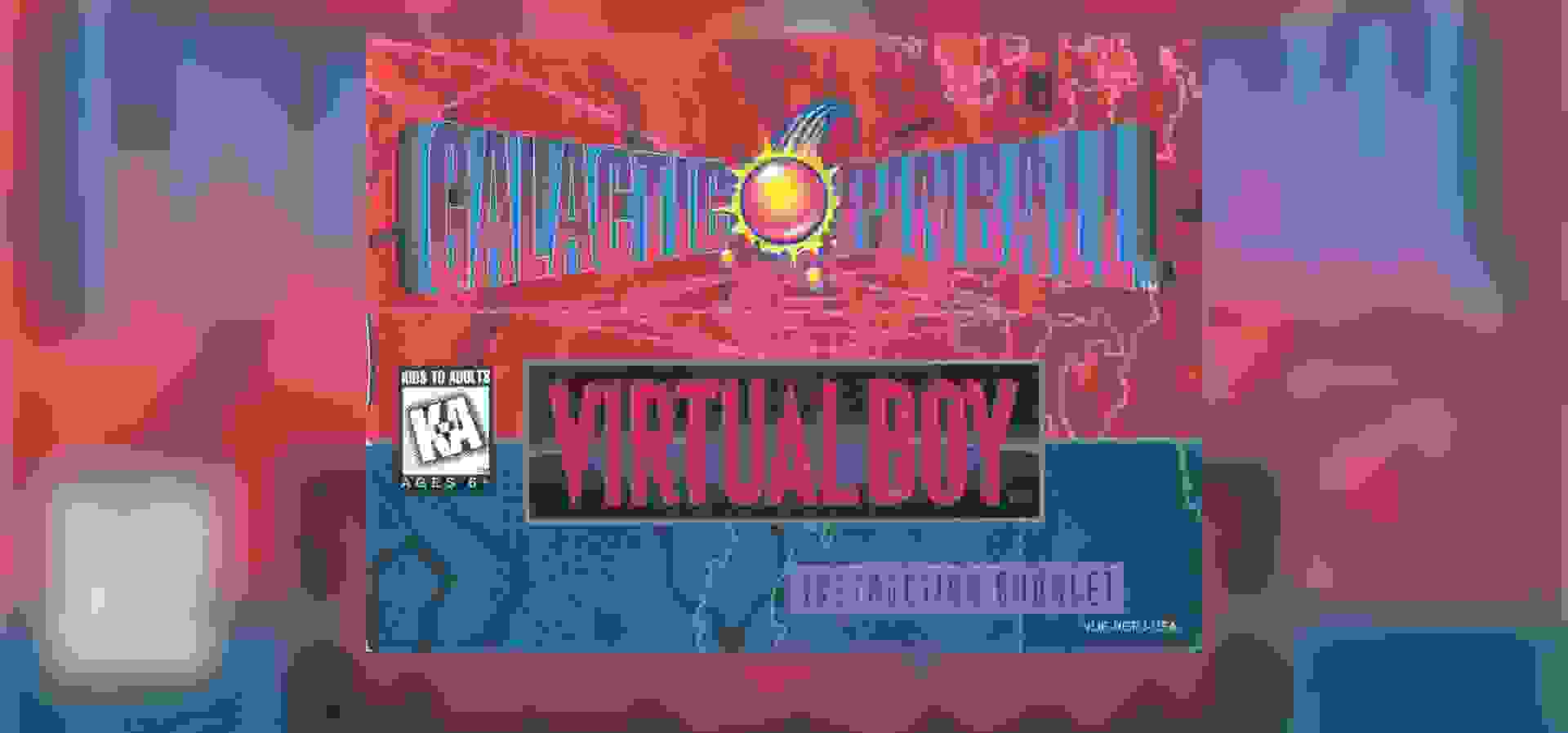 Imagem de fundo do produto Galactic Pinball - Virtual Boy