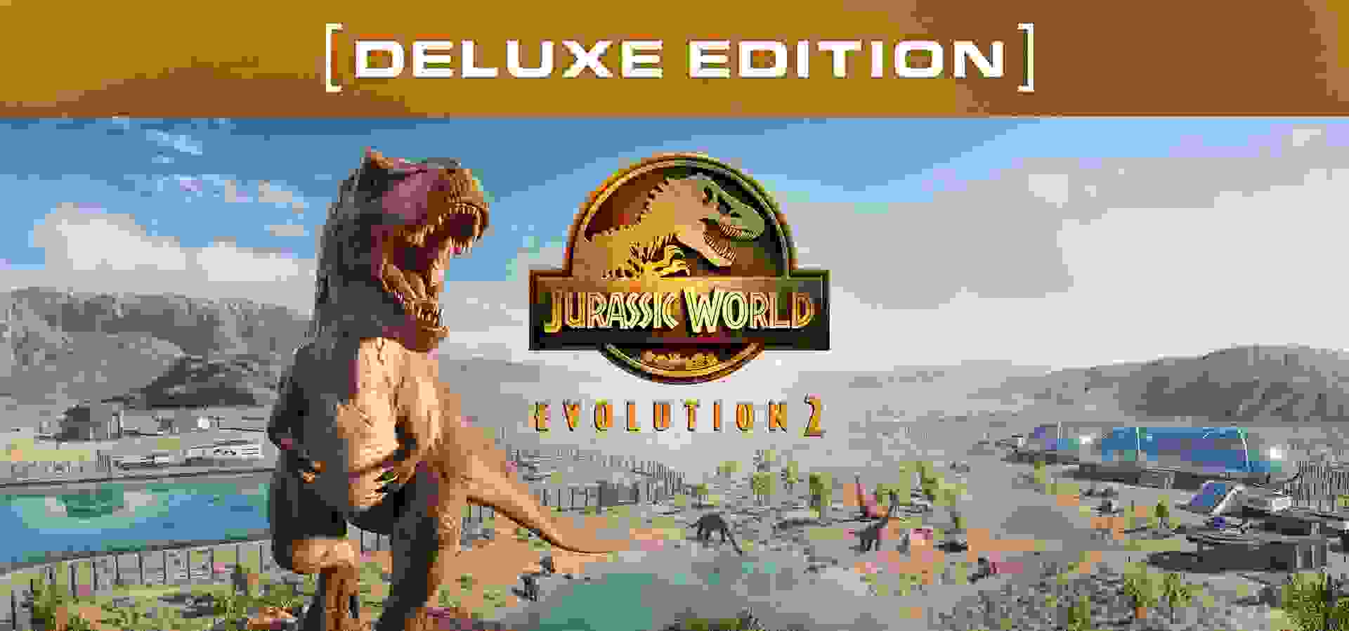 Imagem de fundo do produto Jurassic World Evolution 2 Edição Deluxe - PS4 & PS5