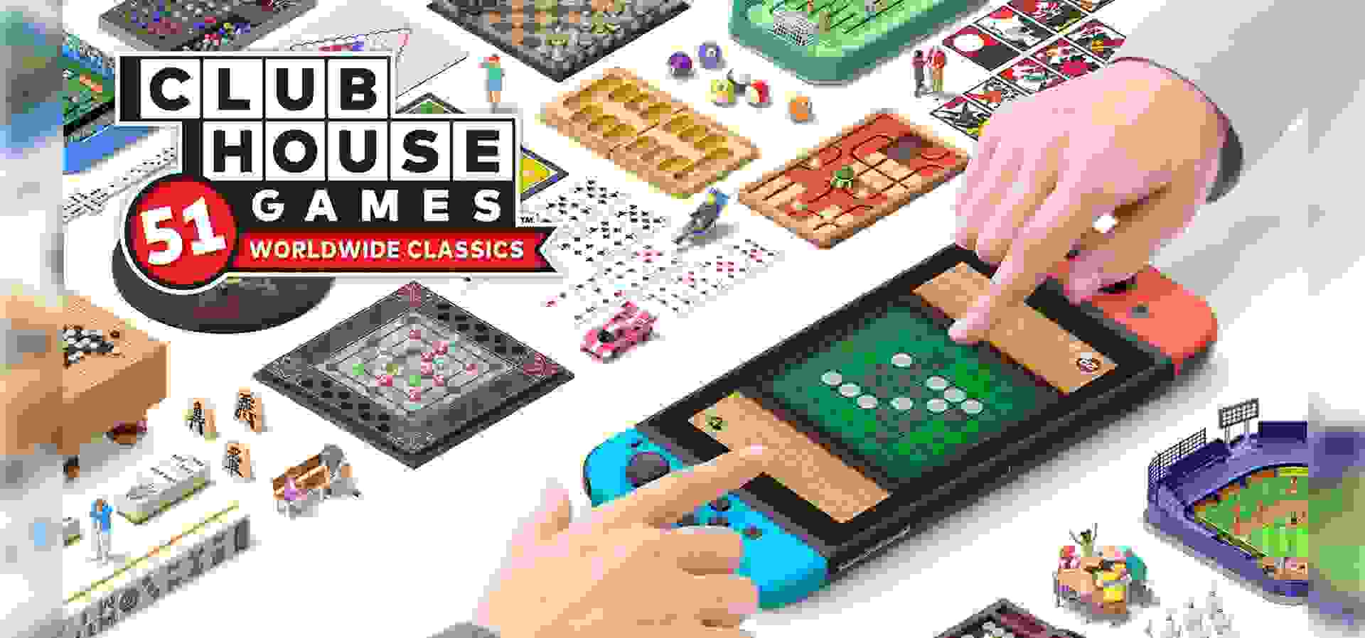 Imagem de fundo do produto Clubhouse Games™: 51 Worldwide Classics - Switch