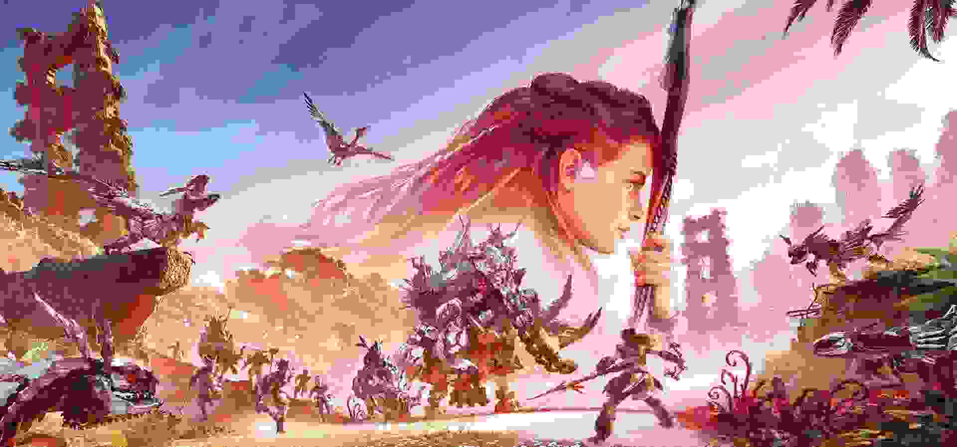 Imagem de fundo do produto Horizon Forbidden West Edição Especial PS4 - Físico