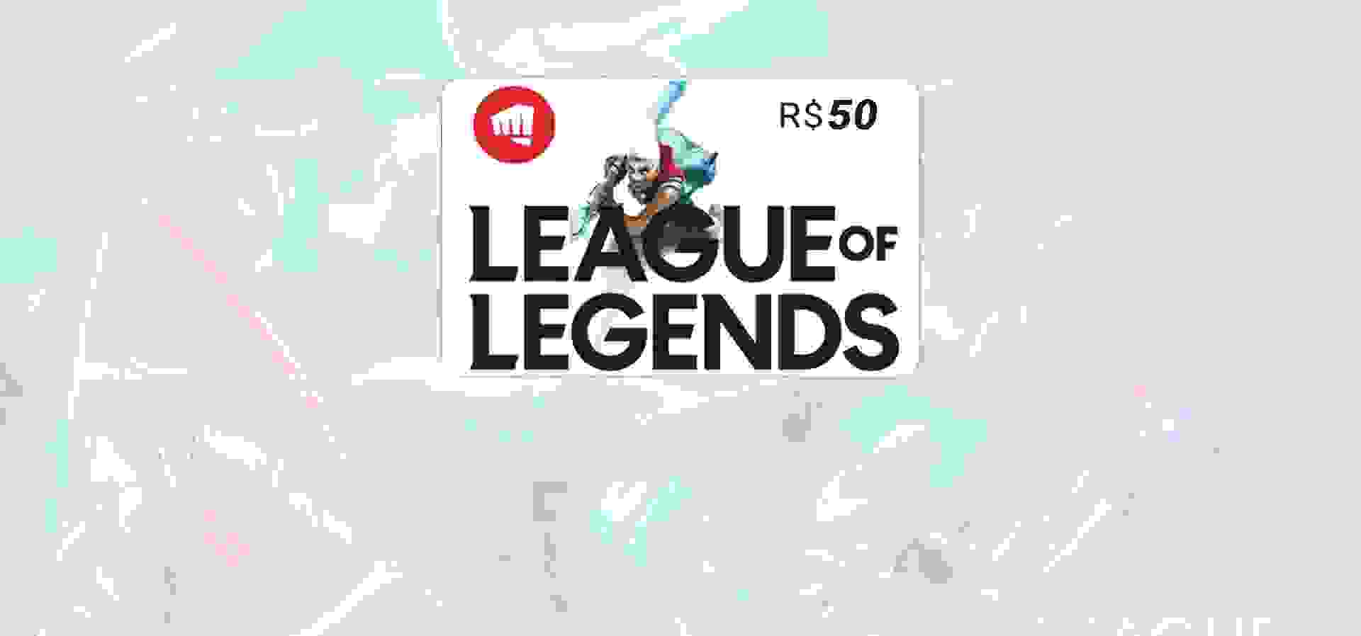Imagem de fundo do produto Gift Card Riot League of Legends - 50 Reais
