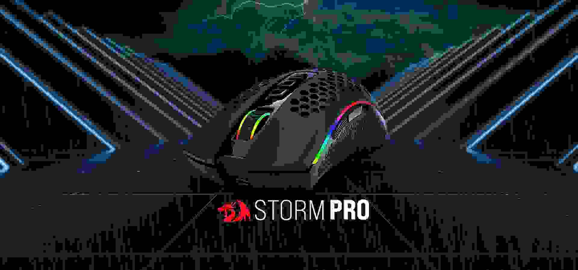 Imagem de fundo do produto Mouse Gamer sem fio Redragon Storm Pro - M808-KS