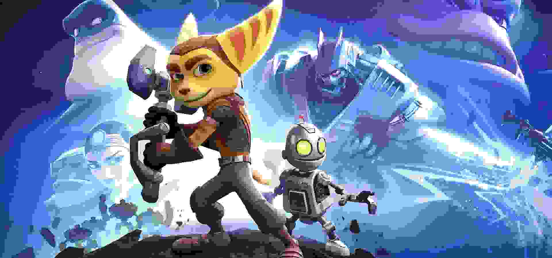 Imagem de fundo do produto Ratchet & Clank Hits PS4 - Físico