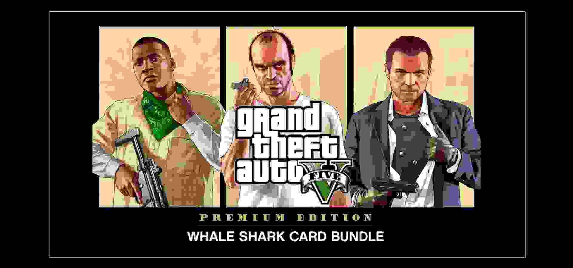 Imagem de fundo do produto Bundle Grand Theft Auto V: Edição Premium & Pacote Tubarão-Baleia - PS4