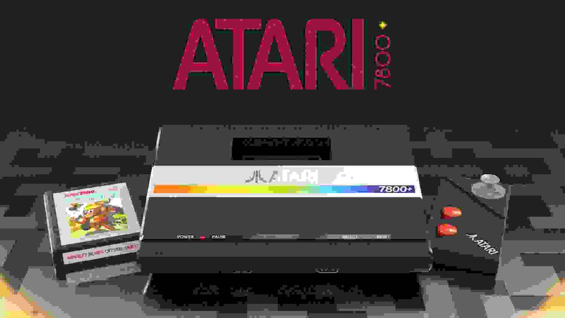 Imagem de fundo do produto Novo Atari 7800+ e o retorno dos consoles dos anos 80