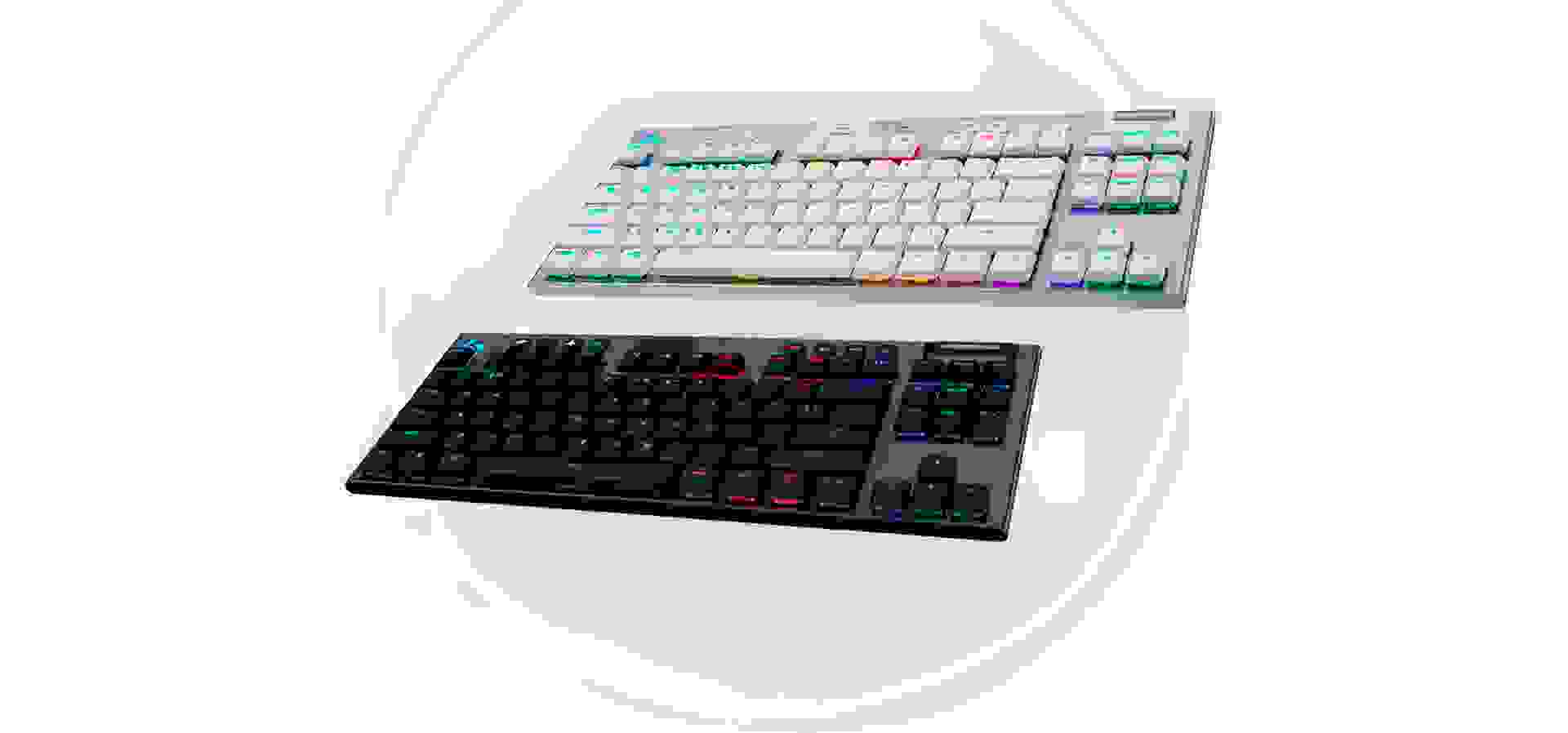 Imagem de fundo do produto Teclado Mecânico Gamer sem fio Logitech G515 TKL Lightspeed Switch Brown Tactile - Preto