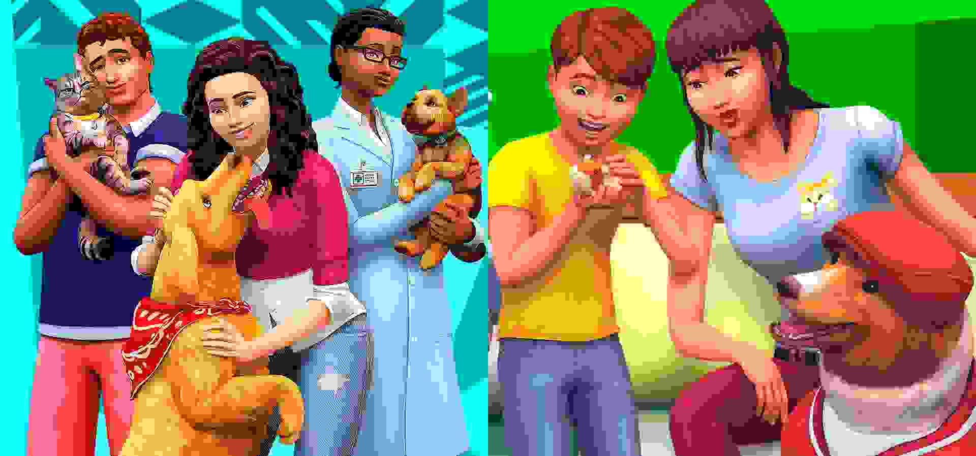 Imagem de fundo do produto The Sims™ 4 Cats and Dogs Plus My First Pet Stuff Bundle DLC - PS4
