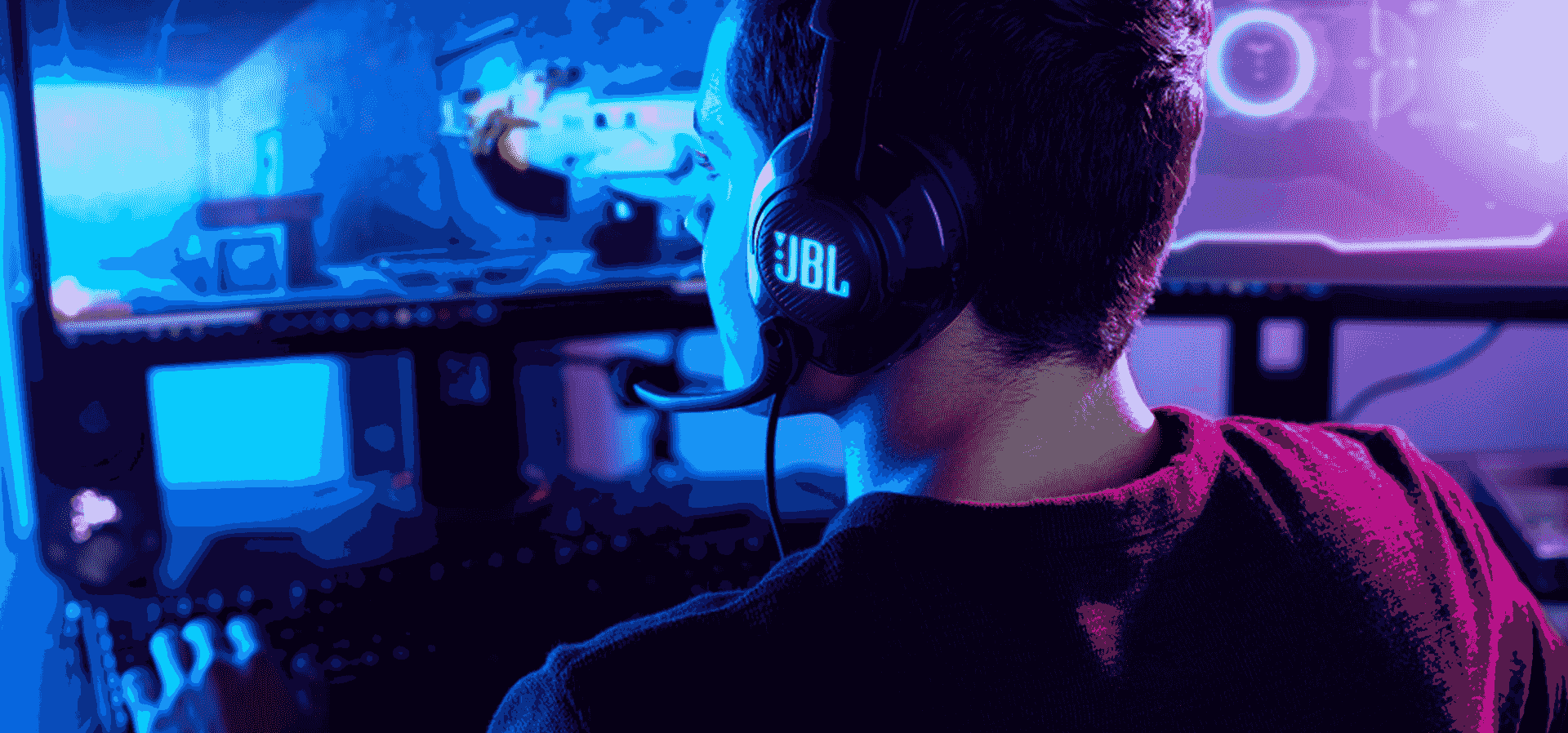 Imagem de fundo do produto Headset Gamer com Microfone JBL Quantum 400