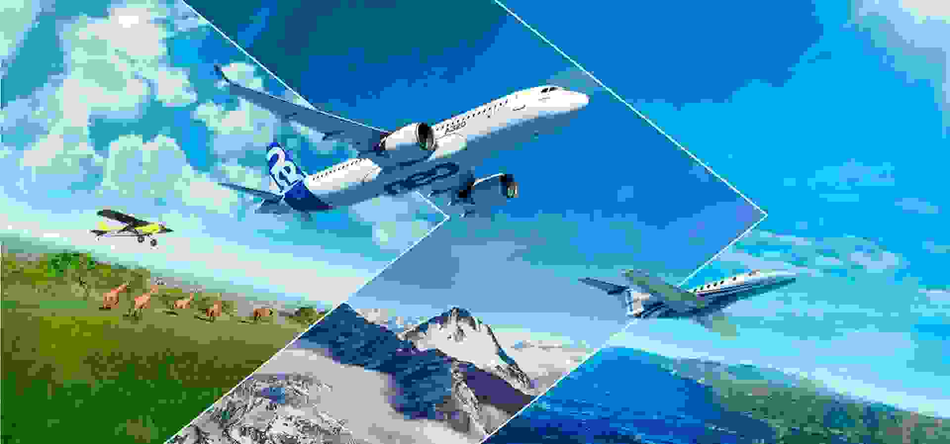 Imagem de fundo do produto Microsoft Flight Simulator GOTY: Premium Deluxe Edition - Xbox Series X|S e PC