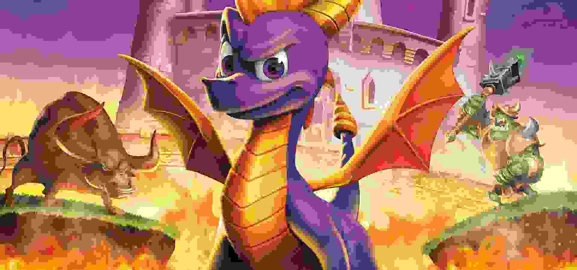 Imagem de fundo do produto Spyro the Dragon - PS1
