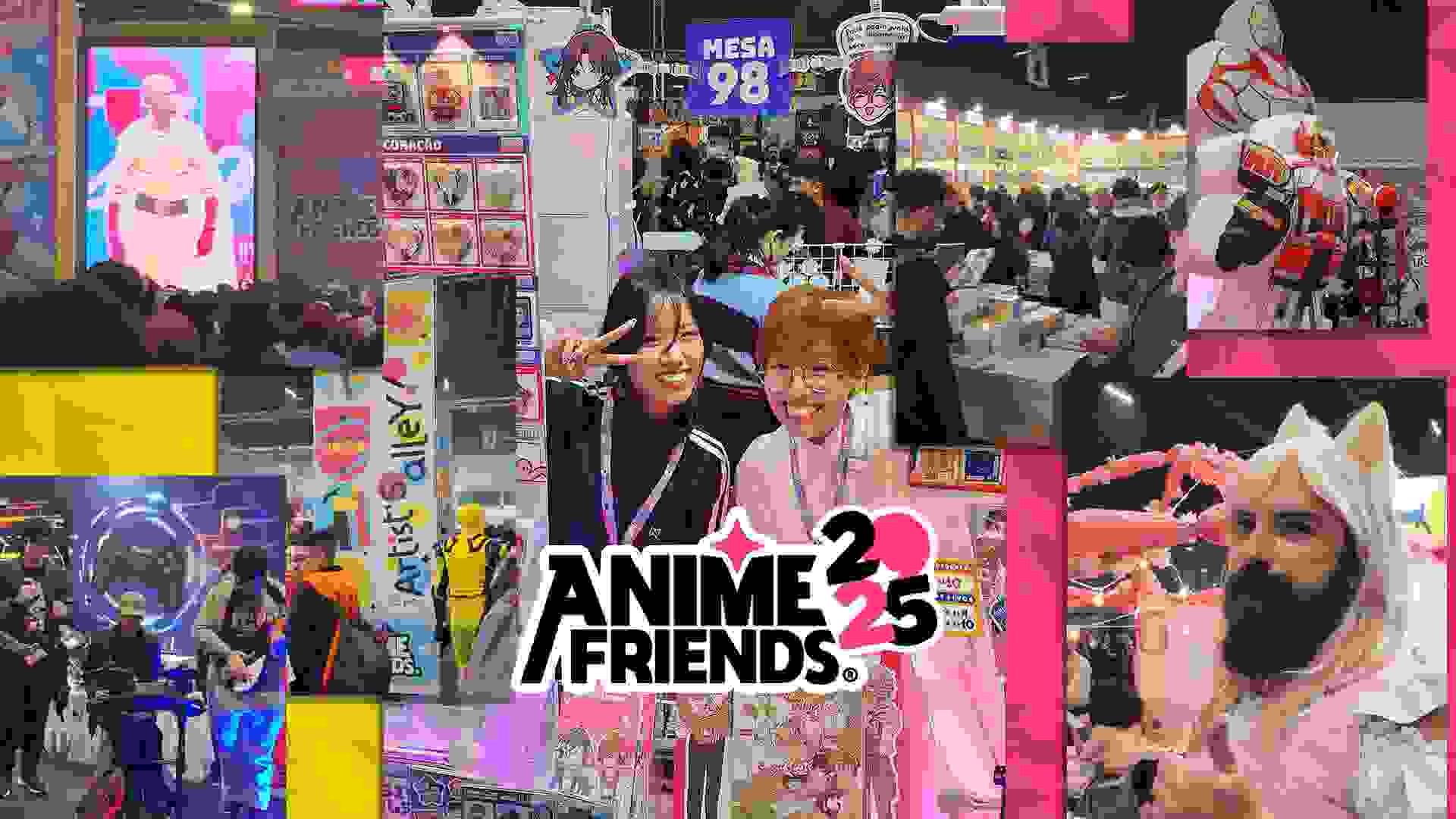 Imagem de fundo do produto Cobertura Anime Friends 2025: Confira o primeiro dia!