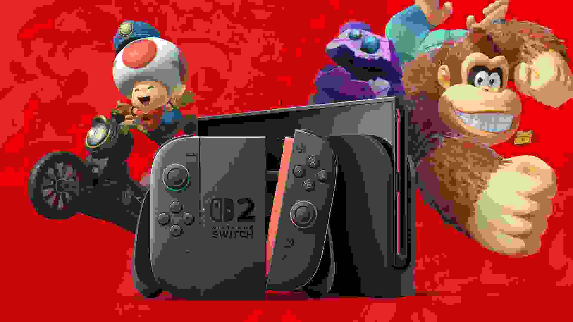 Imagem de fundo do produto Nintendo Switch 2: Confirmado para dia 5 de junho de 2025!