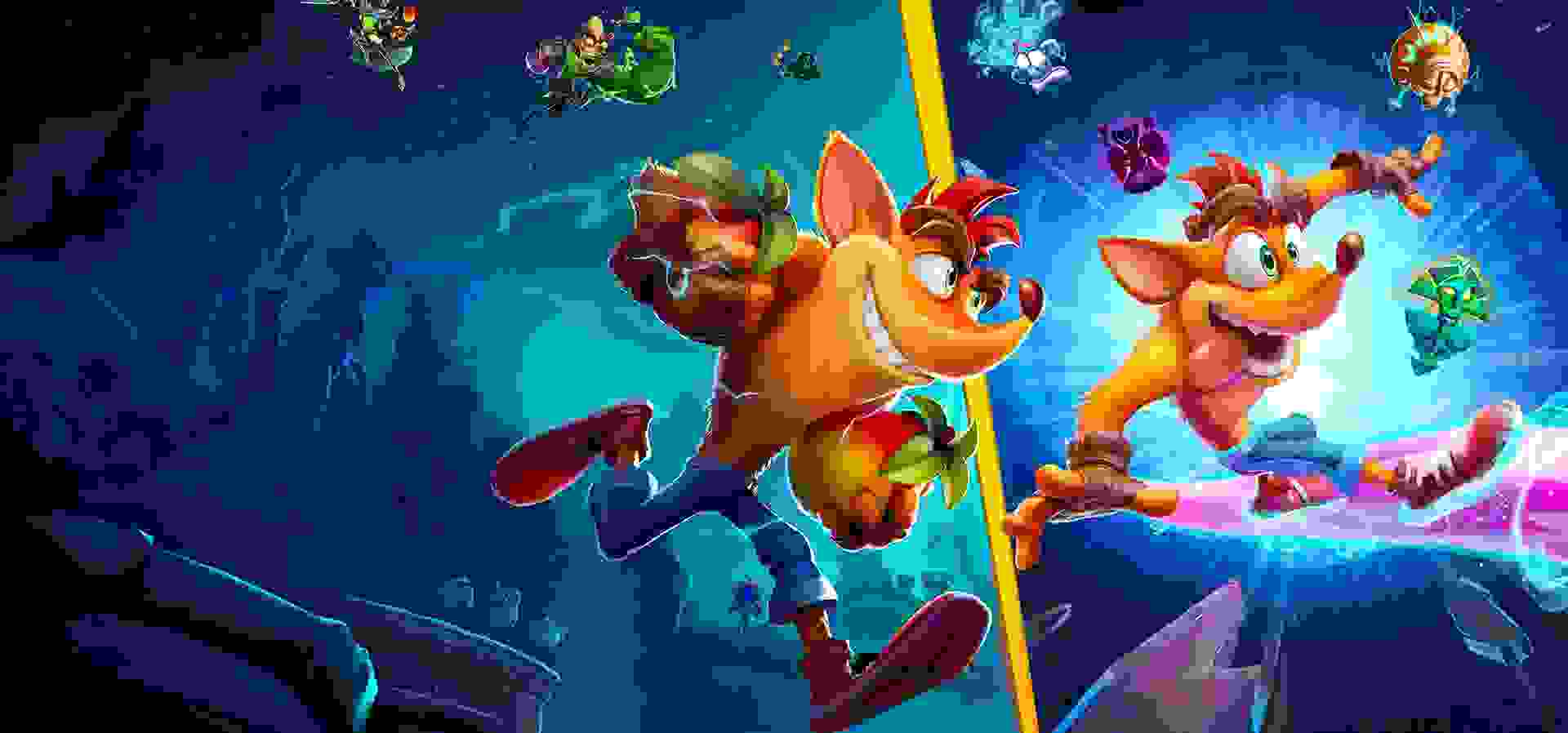 Imagem de fundo do produto Crash Team Rumble™ + Crash Bandicoot™ 4: It’s About Time - PS4 & PS5