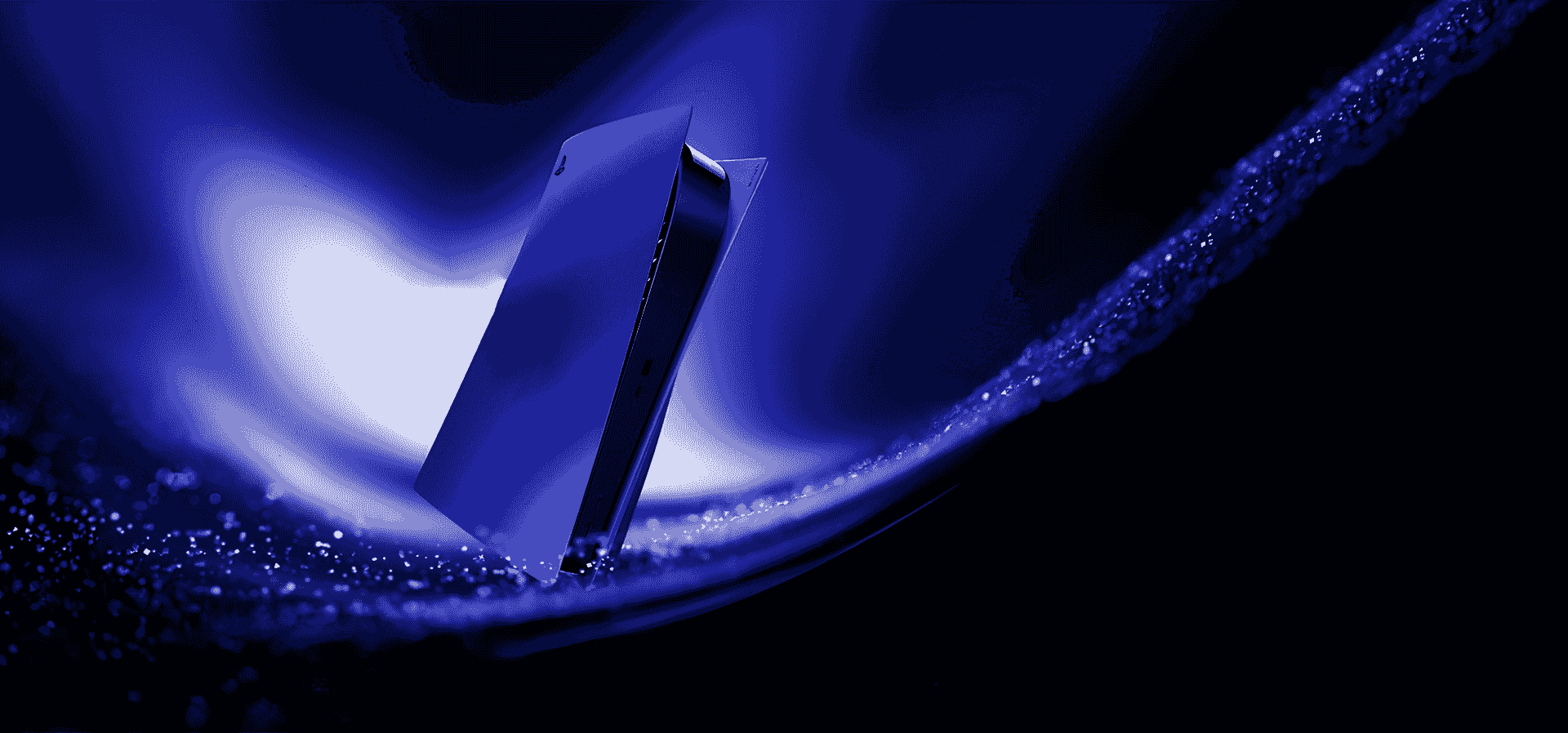 Imagem de fundo do produto Tampas do console PS5 - Cobalt Blue