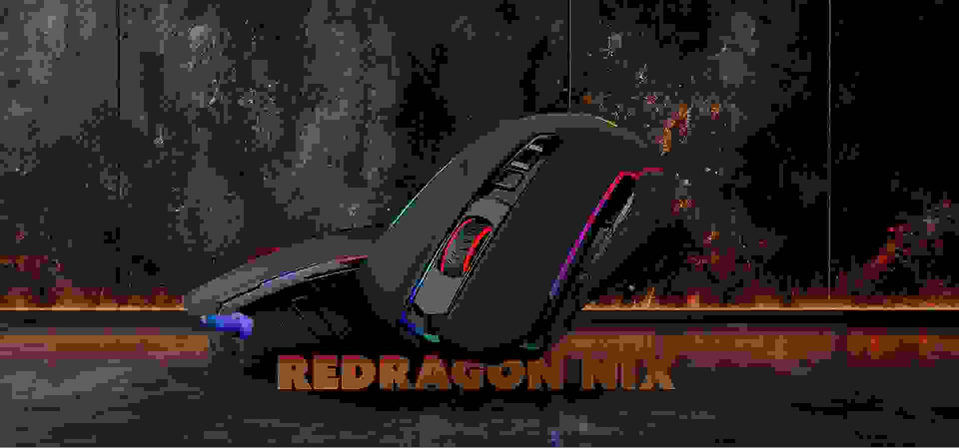 Imagem de fundo do produto Mouse Gamer sem fio Redragon Nix - M914-RGB