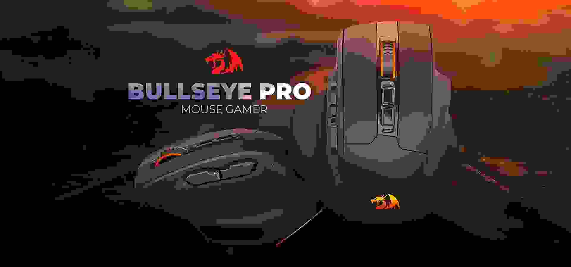 Imagem de fundo do produto Mouse Gamer sem fio Redragon Bullseye Pro - M806RGB-PRO
