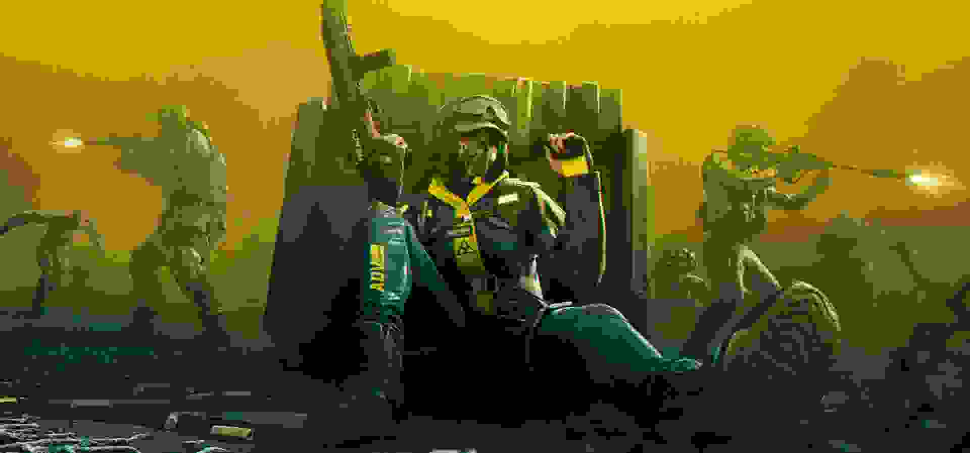 Imagem de fundo do produto Tom Clancy’s Rainbow Six® Extraction Deluxe Edition - Xbox One e Series X|S