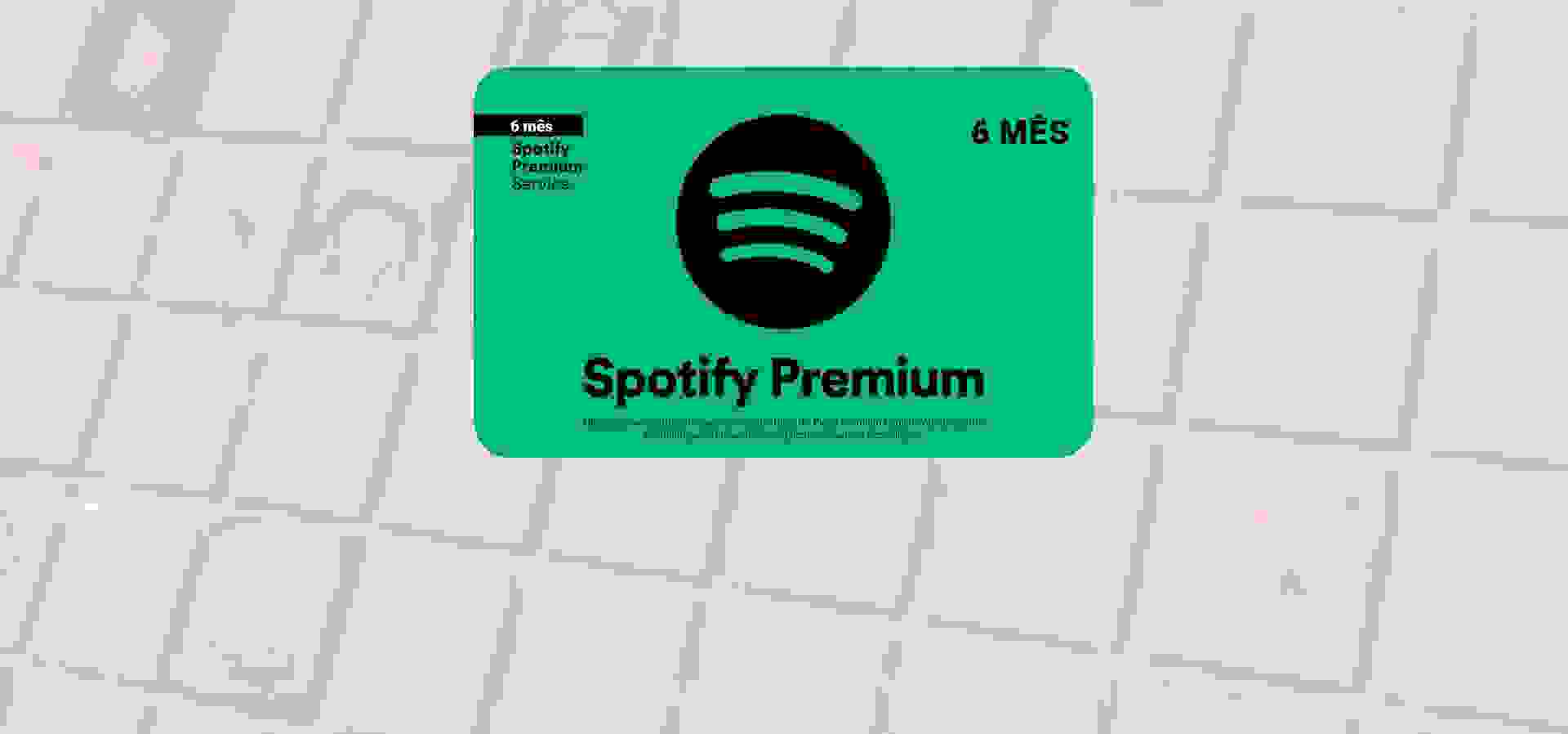 Imagem de fundo do produto Gift Card Spotify Premium - 6 Meses