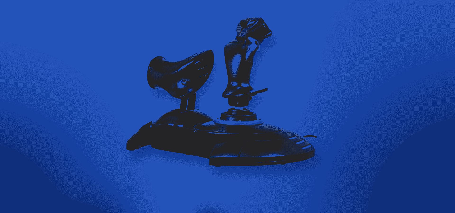 Imagem de fundo do produto Joystick Thrustmaster T.FLIGHT Hotas 4 - PC, PS4, PS5
