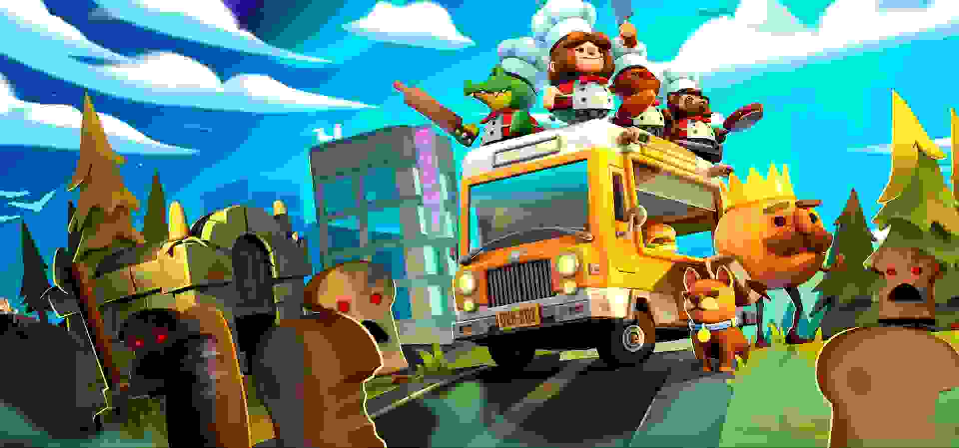 Imagem de fundo do produto Overcooked! + Overcooked! 2 - PS4