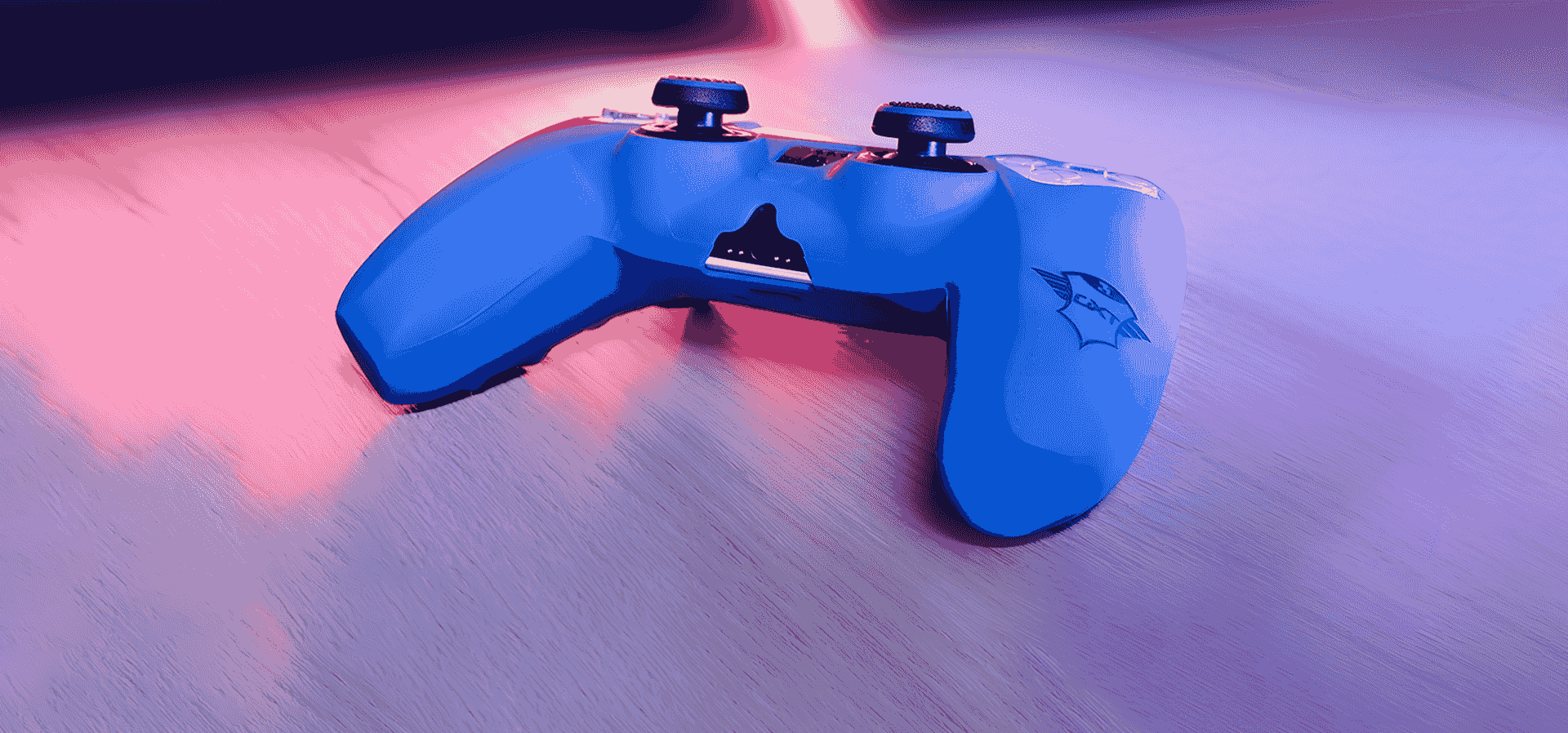 Imagem de fundo do produto Capa Protetora Trust para Controle PS5 - Azul