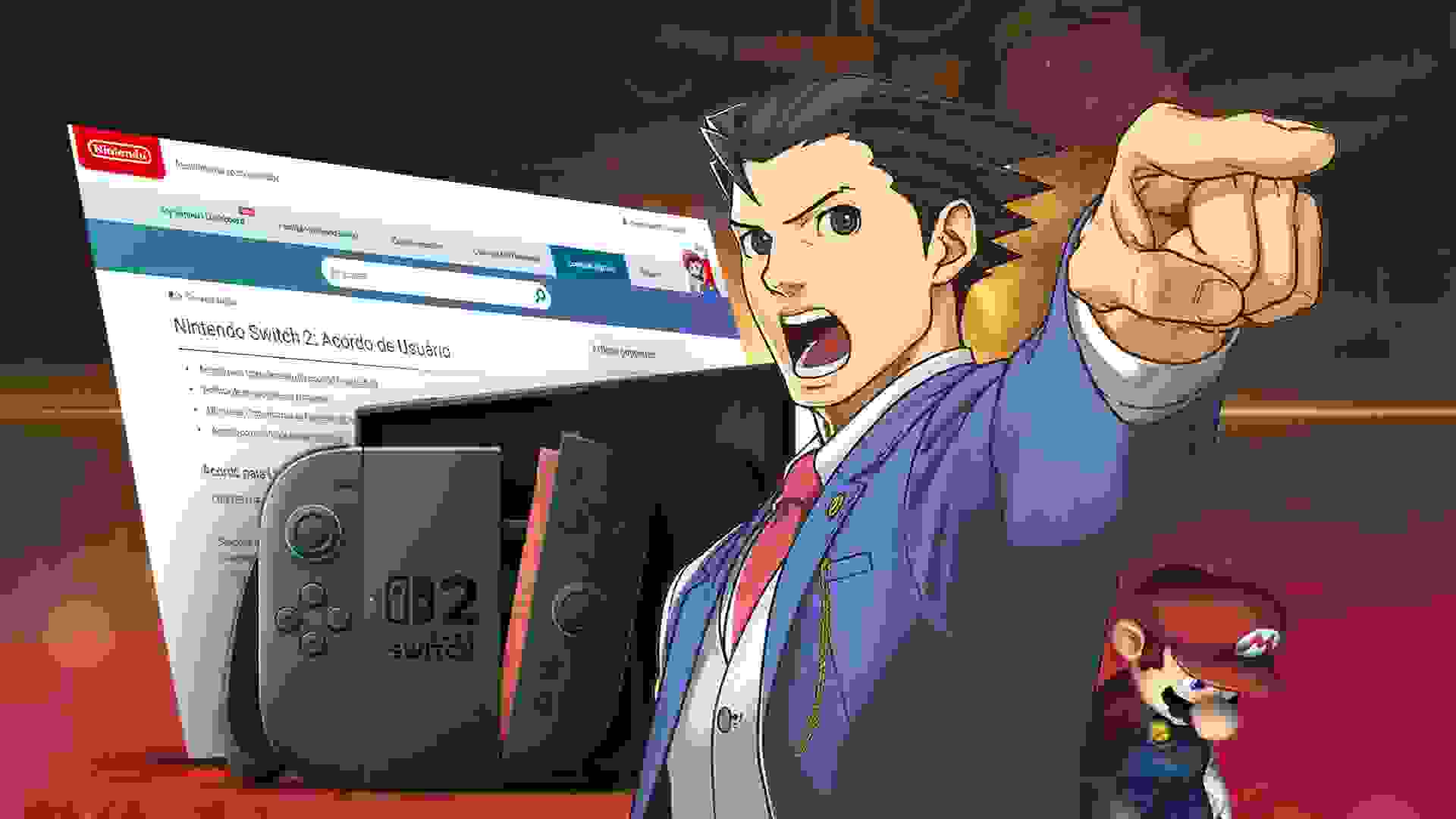 Imagem de fundo do produto Nintendo Switch 2: Novo termo de uso gera revolta
