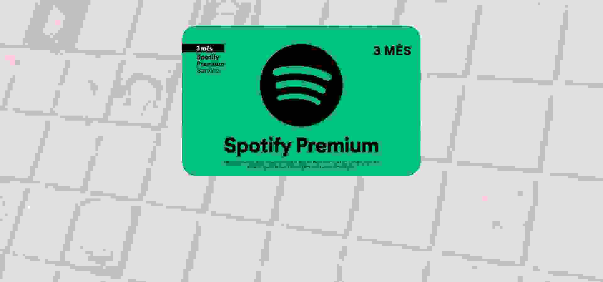 Imagem de fundo do produto Gift Card Spotify Premium - 3 Meses