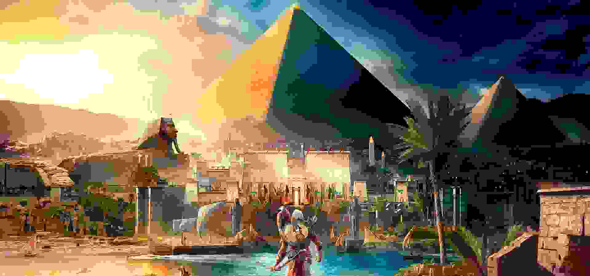 Imagem de fundo do produto Assassin's Creed® Origins Deluxe - Xbox One e Series X|S